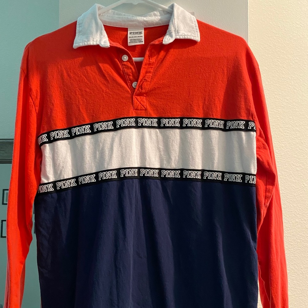 VS PINK button up long sleeve
